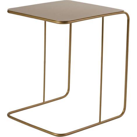 Beistelltisch aus Metall "Poet" 47 x 46 x 57 cm - Gold
