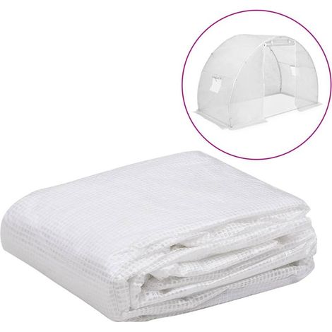 Couverture de remplacement de serre Bâche de rechange Serre de Jardin (4,5 m²) 3x1,5x2 m Transparent NSME7500 (1/4)