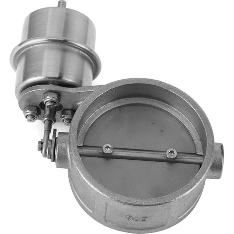 Soupape de régulation d'échappement fermée à pression neutre, acier inoxydable, adaptable pour tuyau de 3in/76mm de diamètre extérieur (1/5)