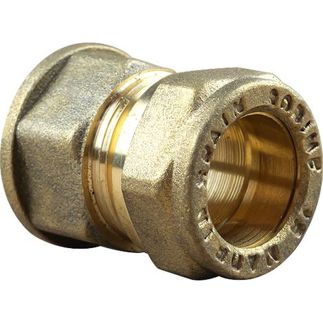 Raccord bicône droit Femelle 1/2" (15/21) - Cuivre 18 (1/3)