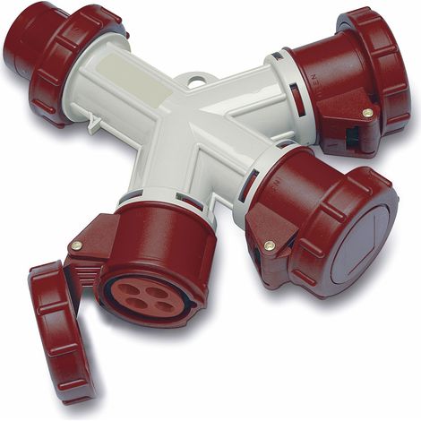 Adaptateur pour connecteur industriel RS PRO, 3P+E, 32A, 400 V ( Prix pour 1 )