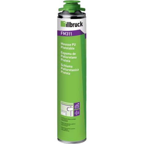 Mousse polyuréthane expansive 750 ml FM311 – Pistolable pour calfeutrage et isolation thermique – Haute élasticité et adhérence sur tous supports – NEC