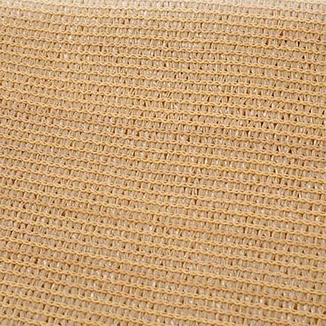 Clôture de balcon beige, filet d'intimité, filet d'ombrage épais et renforcé, protection solaire, isolation thermique extérieure, jardin et cour (1/5)