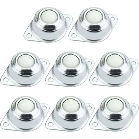 8 Pièces Roulettes à Billes de Transfert, Roulettes de Meubles Universel Boules, Roulettes à Bille pour Dispositif de Transfert, Rotation à 360 Degrés,pour Meubles,Etagères,Vitrines,pour le d (1/5)