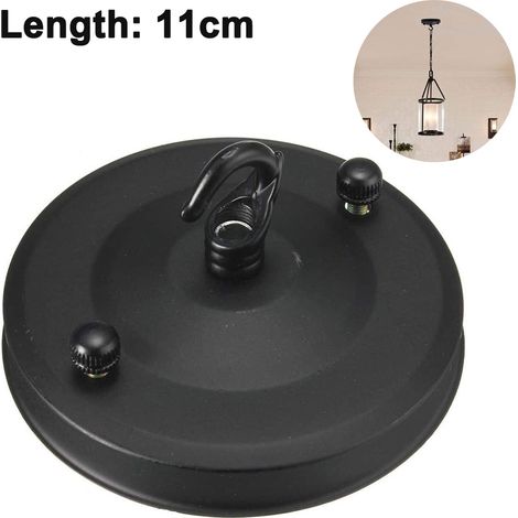 Plaque de plafond pour lustre vintage, support de suspension en fer rétro avec ventouse, accessoires de luminaires pour bricolage créatif, suspensions
