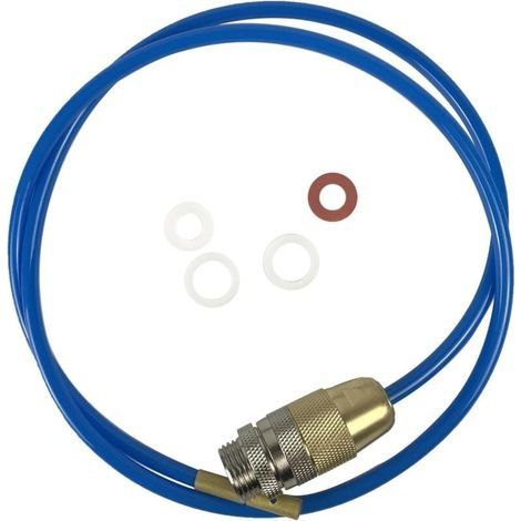 Appareil de nettoyage de conduites d'eau haute pression Nettoyeur de conduites haute pression puissant pour tuyaux M22 M24 et 1/2 pouces avec joints et longueur de 2 mètres (1/4)