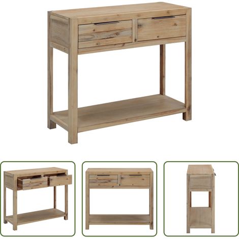 Akazienholz -  Konsolentisch 82x33x73 cm Akazie Massivholz (1/5)