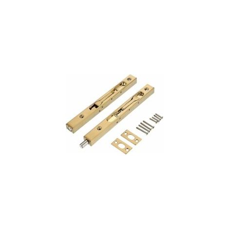 2Pcs Verrous de Porte 8 pouces - Serrures de Porte Française de Sécurité Dissimulées en Acier Inoxydable avec Hardwares, Verrous de Loquet Encastrés en Métal pour Porte Double en Bois Composite (1/5)