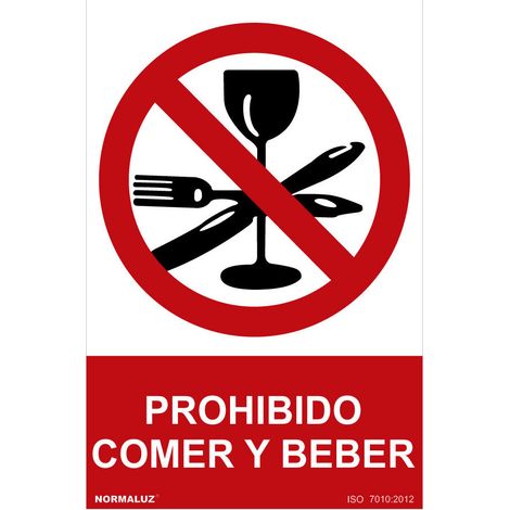 Panneau Interdiction Manger Boire Signalisation Pvc Interdiction Alimentaire - Normaluz (1/3)