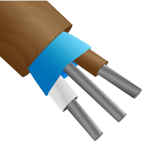Câble pour thermocouple type T RS PRO, 100m, Blindé, temp. max. +105°C, gaine PVC ( Prix pour Bobine de 100 Mètres ) (1/2)