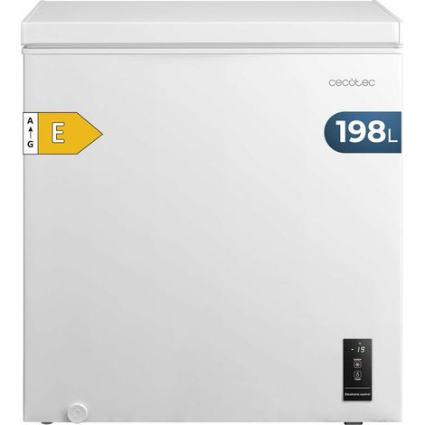 Horizontalgefrierschrank Cecotec 198L weiß doppelfunktion LED (1/2)