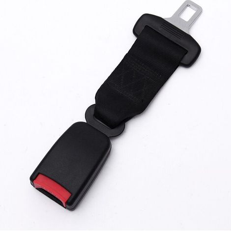 Rallonge de ceinture de sécurité 23 cm rallonge de ceinture de sécurité de voiture noir-Pour les sièges avant uniquement