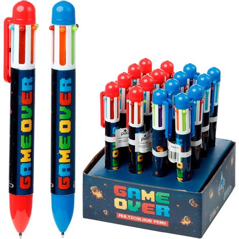 Boligrafo multicolor Game Over