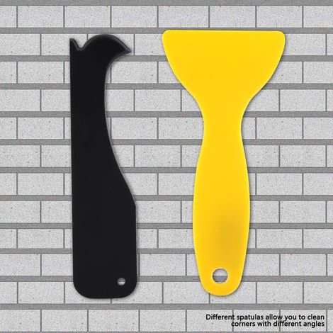 9 pièces/set Silicone Spatule Racloir Mastic Verre Joint Calfeutrage Finition Nettoyage Kit Outils (1/5)