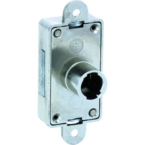 JuNie Möbel-Drehstangenschloss FURORE,8505 mit Rosette,D15 Metall,vernickelt (1/2)