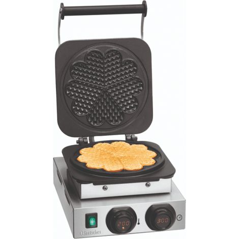 Gaufrier en cœur Bartscher MDI 1HW211, Fonte émaillée – 230V,  2,2 kW - MONO (1/5)