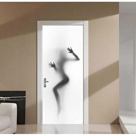 Rénovation créative de porte en bois - Sticker 3D pour porte arrière (1/5)