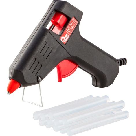 Pistola per colla Top Tools 42e581 10W precisione sicurezza CE