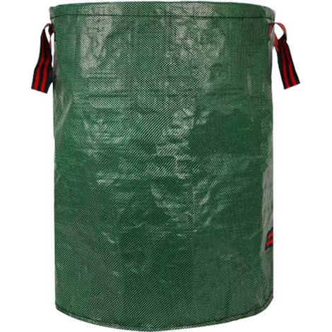 Sac de Jardinage 200L Imperméable 56x80cm - Grand Sac à Déchets Verts pour Feuilles Mortes, Mauvaises Herbes et Branches - Collecte Robuste et Réutilisable-x