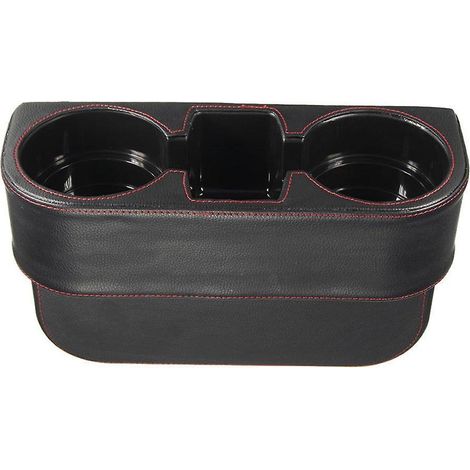 Porte-monnaie latéral, poche latérale de la console, étui en cuir, porte-gobelet de voiture avant (1/5)