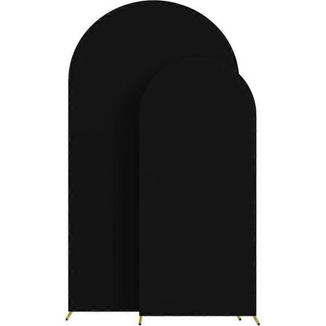 Cache-arche de mariage, support de fond d'arche pour décoration de cérémonie de banquet d'anniversaire avec 100 ballons (noir) (1/5)