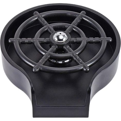 Rince-verres noir pour évier, idéal pour bar et café, avec douchette latérale - Accessoires pour évier de cuisine (1/3)