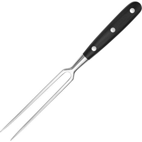 Fourchette à gaufres - Fourchette à viande - Acier inoxydable - Avec manche - Fourchette de service - Fourchette à découper - Accessoire Batterie de cuisine - Ustensiles de cuisine - Pour Cuisine, din (1/5)