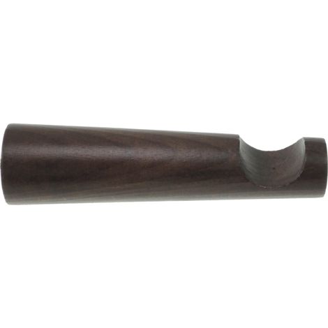 monoblocco cm 15 per bastone ø28mm con viti e tasselli - colore noce.