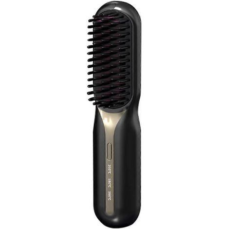 Lisseur électrique chauffant à peigne - Chauffage rapide, portable, anti-brûlure, idéal pour les voyages, la barbe et le coiffage des cheveux. (1/5)