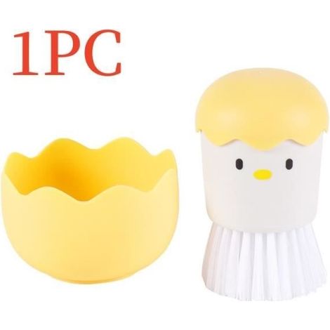 Brosse à Vaisselle,Brosse à récurer créative,Brosse Manche Coquille d'œuf,Décontamination,Anti-Rayures,pour évier,Cuisine,nettoyage (1/4)
