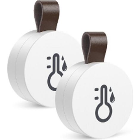 Lot de 2 thermomètres-hygromètres sans fil avec télécommande Bluetooth et mesure précise de la température intérieure. (1/5)