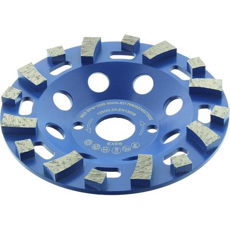 Diamant Topfschleifer BETON CUP SPEZIAL Ø 125 mm, Bauhöhe 22 mm, Bohrung 22,23 mm