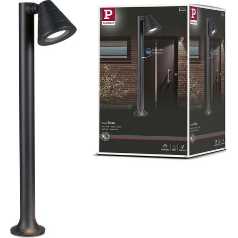 94735 luminaire d'extérieur borne lumineuse Résistant à l'eau de mer IP44 rond 600 mm max. 35V 230V Anthracite alu sans ampoule GU10 (1/5)