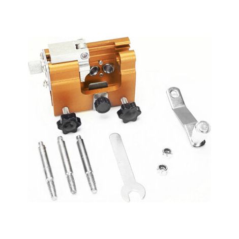 Sollbry Kit d'affûtage de tronçonneuse, manivelle portable, mini affûteur de chaîne manuel, outils d'affûtage de chaîne, affûteur pour tous les types de tronçonneuses électriques ( orange 672.8cm) (1/5)
