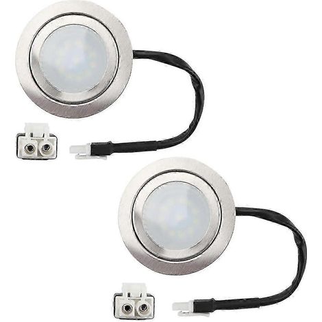 Lot de 2 ampoules LED 12 V CC 2 W avec douille EL pour hotte aspirante (1/5)