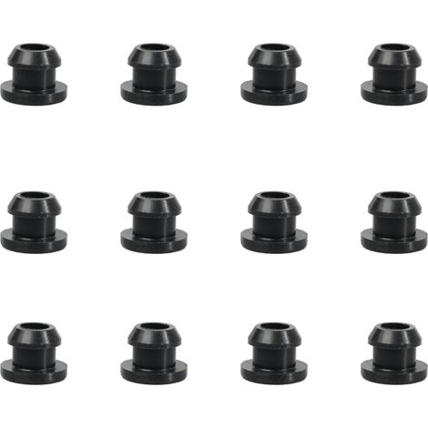 Pack of 12 Rubber Ferrules Anti Rust Protector for Camping RV Stoves - Rust Protection Fits Hobs with 5mm Bars - Ideal for Replacement and Repa (1/5)