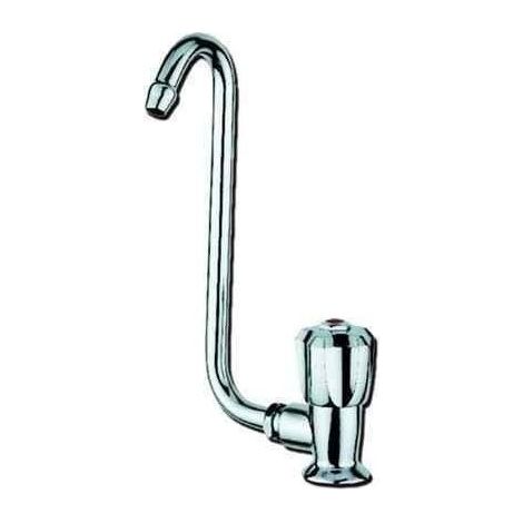 Robinet ELKA CHROME avec bec rabattable pour caravane et camping-car
