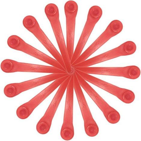 BUNTHAUS Lot de 100 Lames en Plastique compatibles avec Coupe-Bordure Gardena, Lames de Rechange pour Coupe-Bordures Gardena et Coupe-Bordures sans Fil. (1/5)