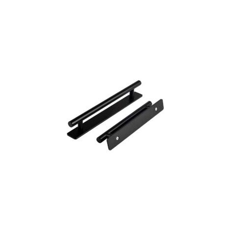 Lot de 2 Poignée de Meuble Autocollante, 150mm Poignées de Porte Coulissante Self-adhesive Furniture Handles pour Tiroir Meuble Cuisine Cuisine Home Decorating,noir (1/3)