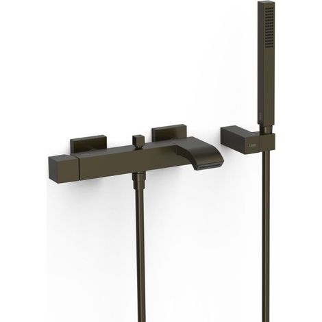 Mitigeur mural pour baignoire et douche Noir Bronze - TRES 0071700203KMB (1/2)