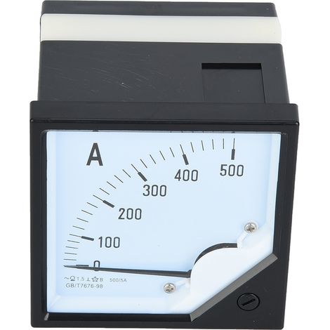 Quadratisches Amperemeter 500 A, Genauigkeitsklasse 1,5, Stromprüfgerät/Detektor (1/5)
