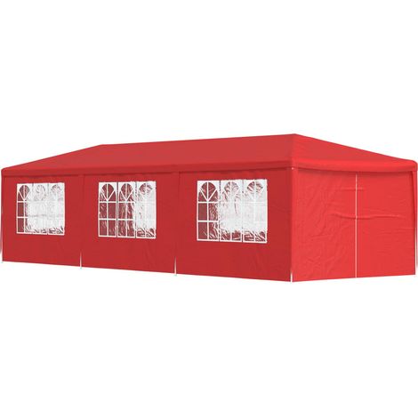 Party Tent 900 x 300 x 255 cm Red PE and Steel vidaXL
