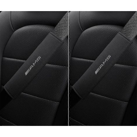 Convient aux Mercedes-Benz Classe GLC/GLB/GLA/AMG/C - Housse d'épaule en daim (paire, noir)
