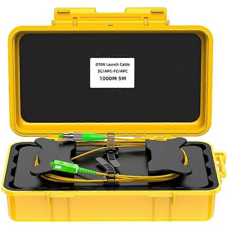 Boîtier de lancement OTDR, éliminateur de point mort, câble d'extension de test de fibre optique 1000 m, outil de test de câble à fibre optique C (1/5)