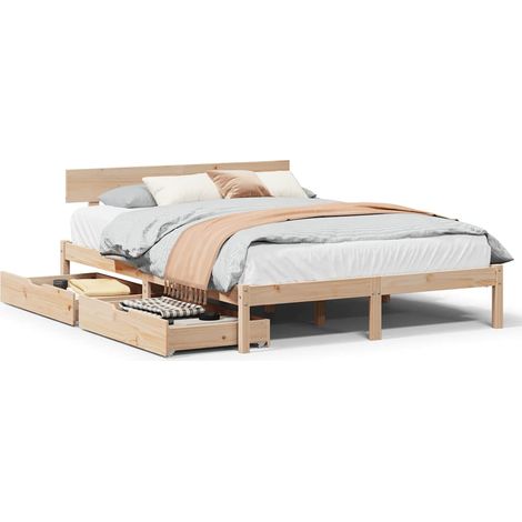 Maison Exclusive - Letto senza Materasso 120x190 cm in Legno Massello di Pino