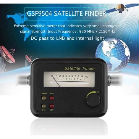 Mini GSF-9504 Trouver un satellite numérique Compteur de signal portable Testeur Récepteur Pour DirecTV Dish Installations