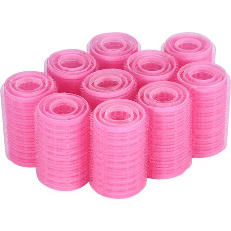 Juego de 30 rulos autoadherentes para peinados profesionales con 12 pinzas de pico de pato y 2 peines, herramienta para rizar el cabello en casa (44 mm, 35 mm, 27 mm). (1/5)
