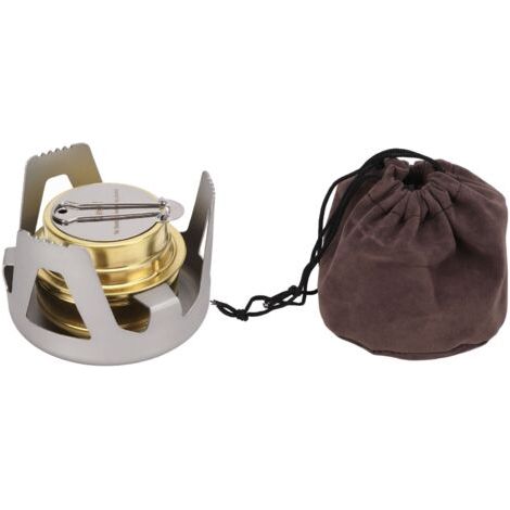 Cuisinière Portable Mini Spirit, Haute Sécurité et Efficacité de Combustion, Idéal pour le camping et les pique-niques d'extérieur (1/5)