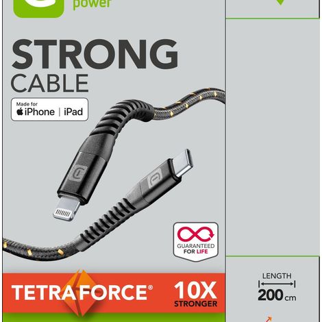 Cellularline USB Typ C - Apple Lightning Kabel 2 m Schwarz 1 Stück. (1/2)