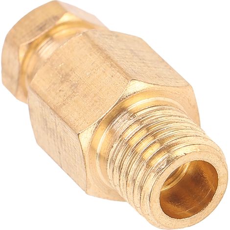 Raccord en laiton fileté droit pour tuyauterie, mamelon, fournitures pour joints industriels PD408 (1/5)
